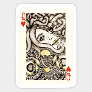 Queen of hearts Sticker